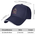 thumbnail image 6 of Camping King of The Campfire Baseball Cap Casual Sandwich Fashion Caps Adjustable Magic Buckle Design for Women Men, 6 of 9