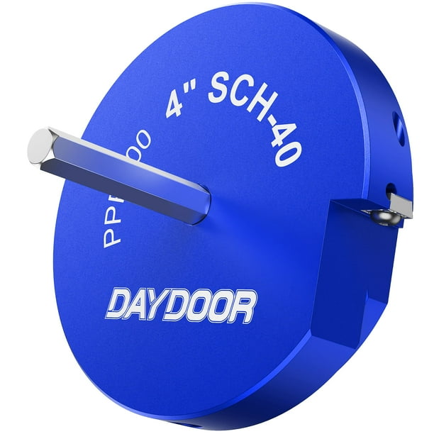 Escariador de tubos de PVC DAYDOOR, protector de accesorios de PVC de 4 pulgadas para 1/2 taladro