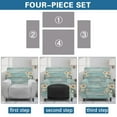 thumbnail image 5 of Yuyamidu Daisy Reclining Chair Covers 4 Pieces Soft Recliner Sofa Slipcovers with Pocket Non Slip Lazyboy Covers Couch Chair Cover for Living Room Novelty Home Decor, 5 of 8