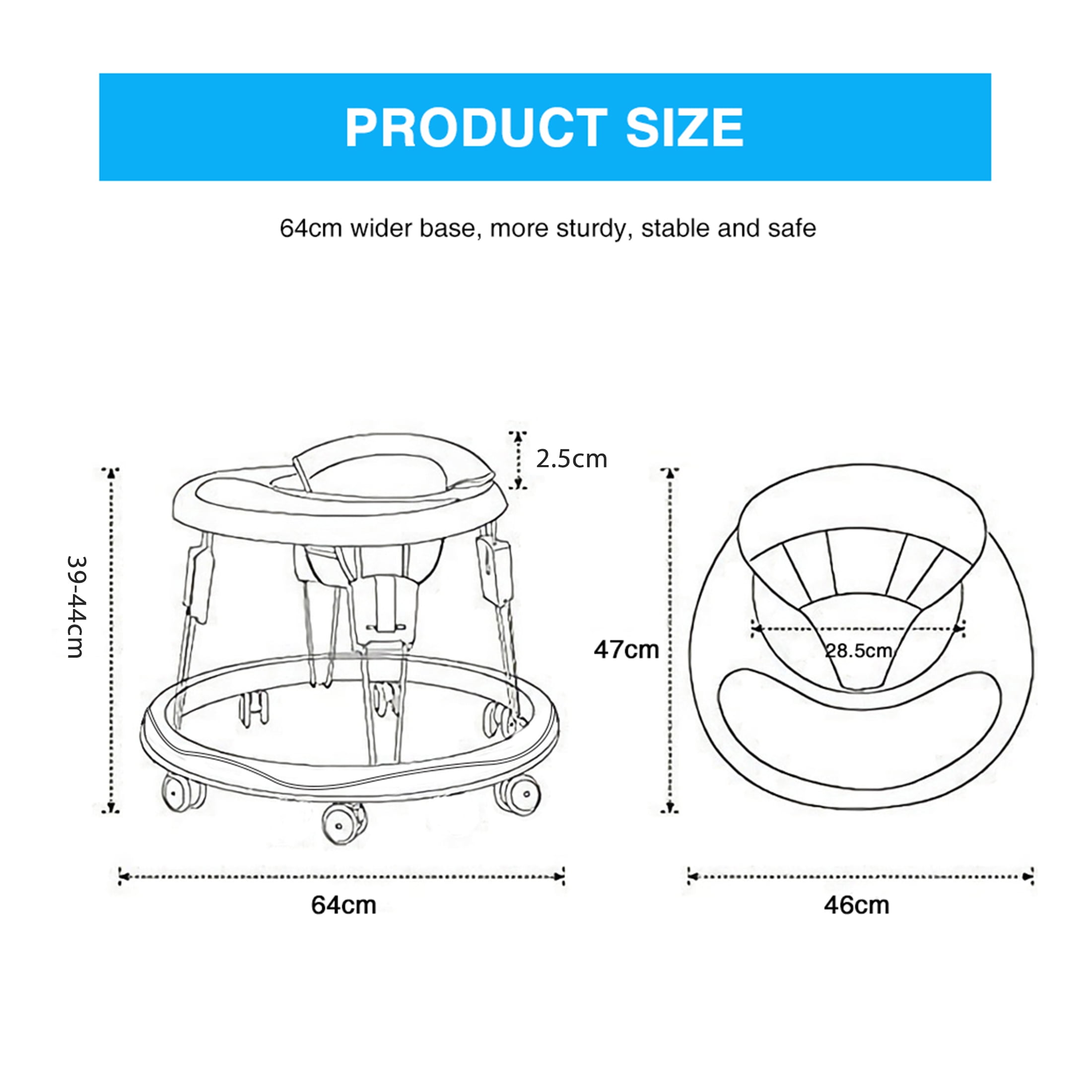 Dash Dora Baby Walker with Adjustable Height – Zigscart