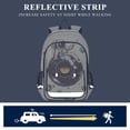 thumbnail image 5 of FORMRS Unisex School Backpack 17" Student Travel Bag with Laptop Compartment, Beige Astronaut Planet, 5 of 7