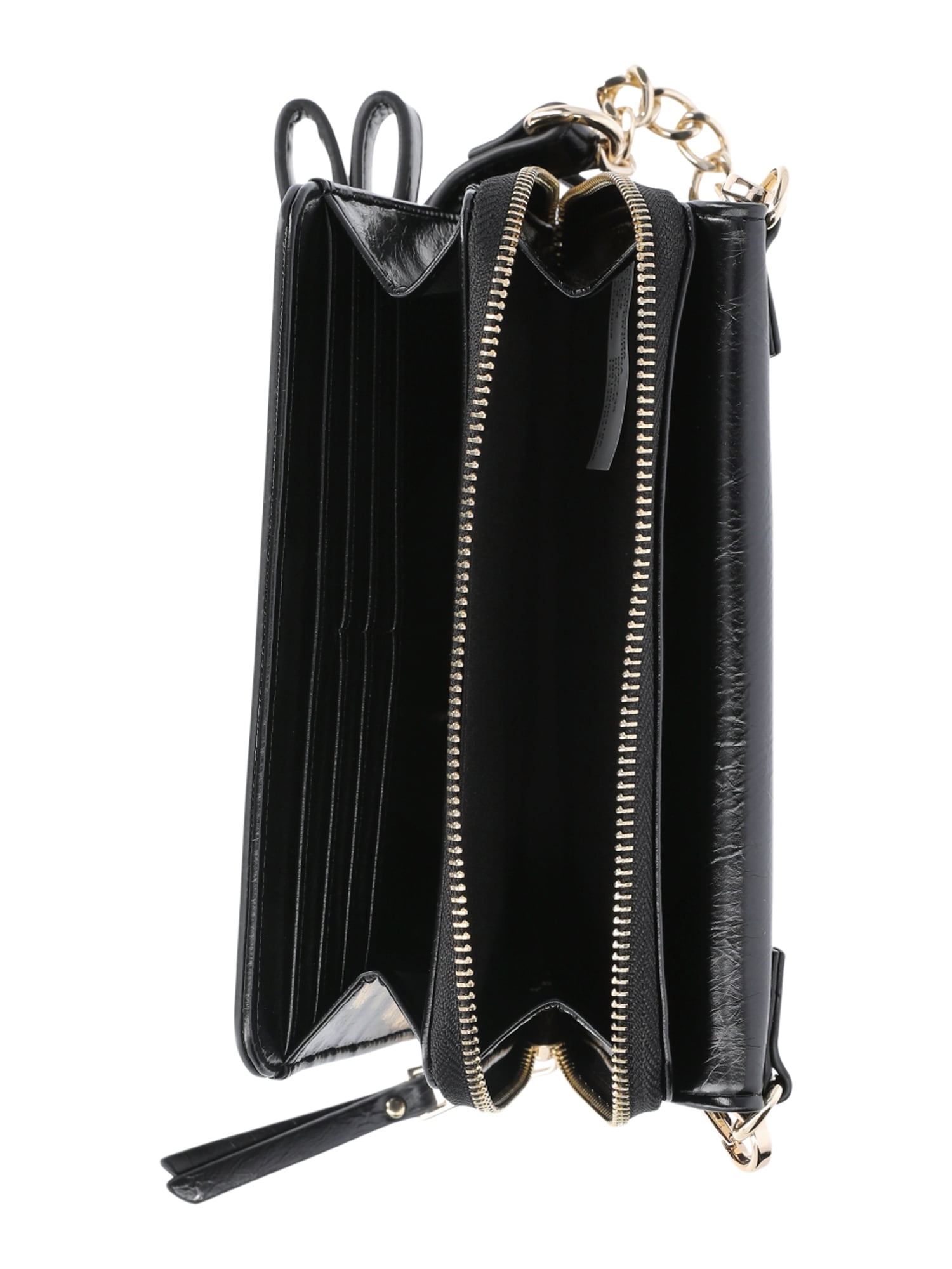 Madden NYC Women's Wallet Chain Crossbody, Black