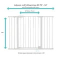 thumbnail image 2 of Toddleroo by North States Bright Choice Extra-Wide Child Safety Gate, 30" Tall, White, 2 of 9