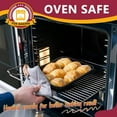 thumbnail image 4 of . Toaster Oven Tray Nonstick Toaster Oven Pan Carbon Steel Small Baking Cookie Sheet Sturdy & Easy to Clean Rectangular, 4 of 7