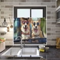 thumbnail image 7 of Coolnuti Happy Corgi Dogs Valances for Windows 36 Inch Small Window Blackout Valance Curtains Rod Pocket Window Curtains Treatment for Kitchen Bathroom Cafe, 1 Panel Home Decor, 7 of 7