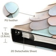 thumbnail image 3 of FORMRS 3 Ring Photo Album 4"x6" Self Adhesive Large Capacity PU Leather Cover, Blue Shimmering Pattern, 3 of 8