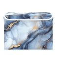thumbnail image 7 of Yayeee Collapsible Cube Storage Bin with Lid Fabric Closet Decorative Basket with Handles, Abstract Marble Pattern, 7 of 7