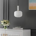 thumbnail image 6 of SAFAVIEH Naois LED White Glass Pendant Light with White Shade, 6 of 8