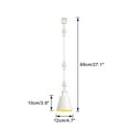 thumbnail image 2 of KAYYELAMP 3-Pack Adjustable Angle J-Type Track Mount Lighting White Metal Mini Shade Minimalist Style E26 Track Lamp For Home Decor Background Gallery Store(No Track, Bulb), 2 of 7