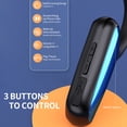 thumbnail image 2 of Auriculares Irfora Auriculares BT 5.0 con micrófono Diseño de oreja abierta 5.2 Sonido envolvente Diadema flexible 3 botones de control IP67 Impermeable, rojo Irfora Auriculares, 2 of 7