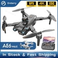 thumbnail image 2 of Dron AE6 /AE6 Max con GPS, 4K, cámara profesional ESC, 5G, FPV, evitación Visual de obstáculos, Motor sin escobillas, Quadcopter, juguete RC, nuevo, 2 of 4