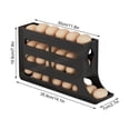 thumbnail image 2 of Ganfancp 4 Niveles de Huevos para La Nevera Auto Rolling Nevera Huevos Organizador Ahorro de Espacio Huevos Dispensador 30 Huevos Nevera Huevos Rack Gran Capacidad Huevos Dispensador Ofertas Del Día, 2 of 5