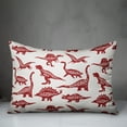 thumbnail image 3 of Creative Products Dinosaurs with Names Red 14x20 Spun Poly Pillow, 3 of 3