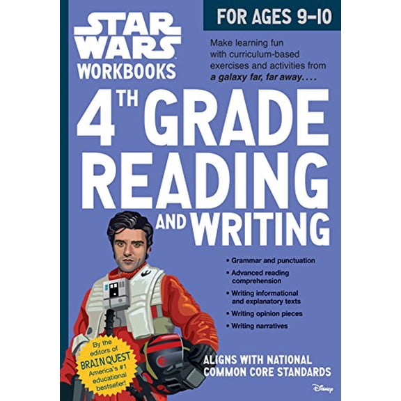 Pre-Owned Star Wars Workbook: 4th Grade Reading and Writing (Paperback) 0761189394 9780761189398