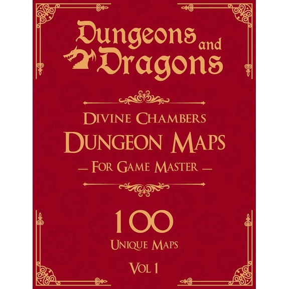 Dungeons and Dragons Divine Chambers Dungeon Maps for Game Masters Vol 1: 100 Unique Temple Maps and Stories for TTRPGs, (Paperback)
