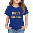 thumbnail image 1 of LIJCC Garçons Filles Premier Jour de Première Année Rentrée des Classes T-Shirt en Coton T-Shirt à Manches Courtes Haut T-Shirt à Imprimé Lettres Haut de Rentrée, 1 of 5