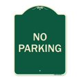 thumbnail image 1 of SignMission A-DES-G-1824-9947 18 x 24 Po Signe de la Série Designer Vert - Pas de Parking, 1 of 1
