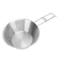 thumbnail image 2 of Stainless Steel Camping Cup, Convenient Extended Handle Camping Tableware Equipment Beautiful Wide Mouth With Foldable Handle For Home, 2 of 8
