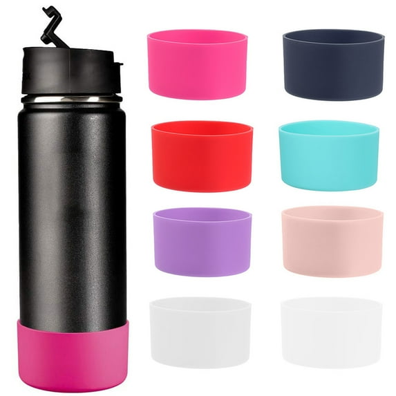 Limei Water Bottles Bottom Silicone Sleeve Protective Cover Cap,Silicone Sleeve Vacuum Cup Special Sheath Cup Bottom Ring Cover Coaster
