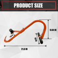 thumbnail image 4 of VIAGL Ladder Roof Hook with Wheel, Heavy Duty Ladder Stabilizer with Rubber Grip T-Bar for Damage Prevention, Roof Ridge Ladder Hook Quick and Secure Installation on steep Roofs, 2 Pack, 4 of 5