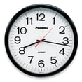 thumbnail image 1 of Lorell LLR60994 Wall Clock- 13-.25in.- Arabic Numerals- White Dial-Black Frame, 1 of 2