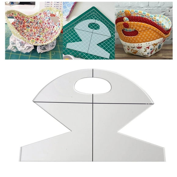 Acrylic Bowl Wrap Cookies Basket Template for Sewing /> Package Including