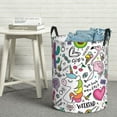 thumbnail image 5 of Goofa Fun Animal with Unicorn Printed Circular Hamper,Laundry Basket with Handles,Storage Baskets Foldable,Large Capacity Laundry Hamper-Small, 5 of 8