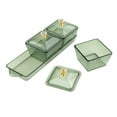thumbnail image 4 of Tongina Appetizer Tray Divided Serving Container with Lid Food Storage Container Box Nordic Candy Serving Platter for Kitchen Cookies Dark Grids, 4 of 8