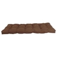 thumbnail image 3 of 60-inch by 19-inch Tufted Solid Microsuede Bench Cushion Brown-Color, 3 of 3