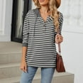 thumbnail image 6 of 50% off Clear!Sawvnm Women's Spring And Summer Hooded Striped Contrasting Splicing Long Sleeved Loose Sweatshirt Gifts Clearance, 6 of 9