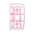 thumbnail image 1 of Toystoory Botellero a prueba de polvo con tapa, escurridor plegable multifuncional para simplificar el agua compleja Organizadores de utensilios de cocina Caja Blanca Rosa, 1 of 6