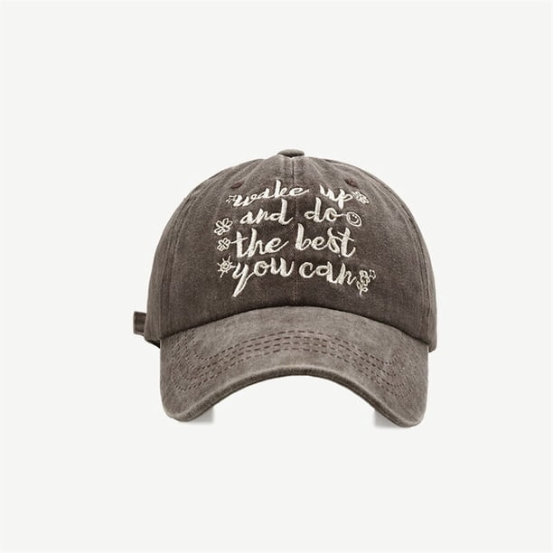 Gorra De béisbol con letras lisas para mujer y adolescente, Sombrero De algodón 2023, protector solar