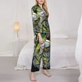 thumbnail image 3 of Sikiie fishing bass Pajamas Set Long Sleeve Sleepwear Womens Button Down Nightwear Pj Sets-XX-Large, 3 of 7