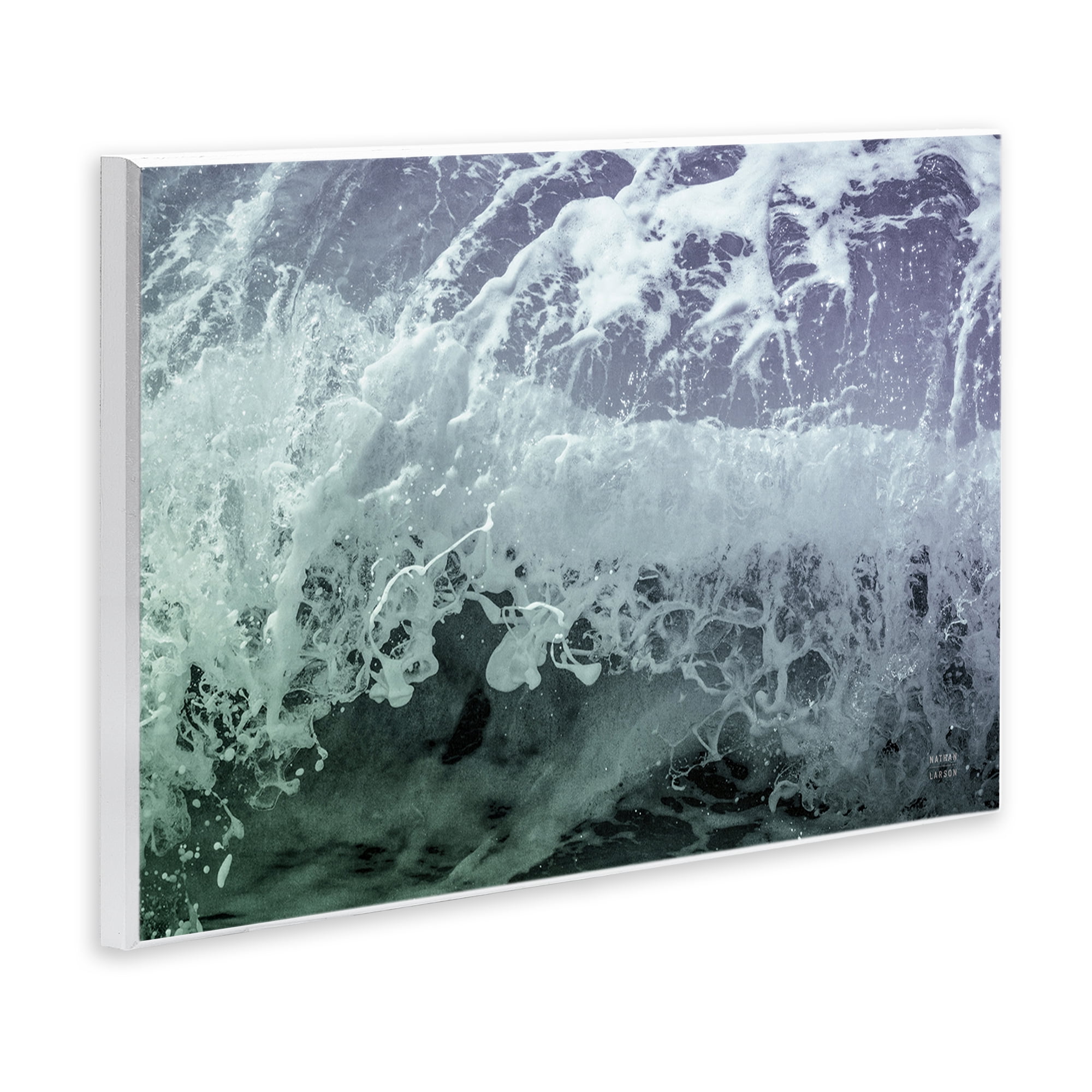 Stupell Industries Splashing Blue Waves Landscape Photography Unframed Art Print Wall Art, 15 x 10