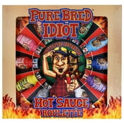 Pure Bred Idiot - Hot Sauce Roulette Game - 12 - 0.75 Ounce Bottles Hot Sauce Gift Set - Perfect Premium Gourmet Gag Gifts for Men - Spicy Challenge Hot Sauce Sampler
