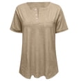 thumbnail image 5 of Womens Tees Short Sleeve Crewneck Oversized T Shirts Casual Loose Fit Lightweight Summer Tops Everyday Outfit, 5 of 5