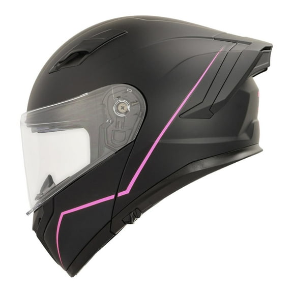 Casco Roda Force Evo Negro Rosa Mate Abatible Svs negro S