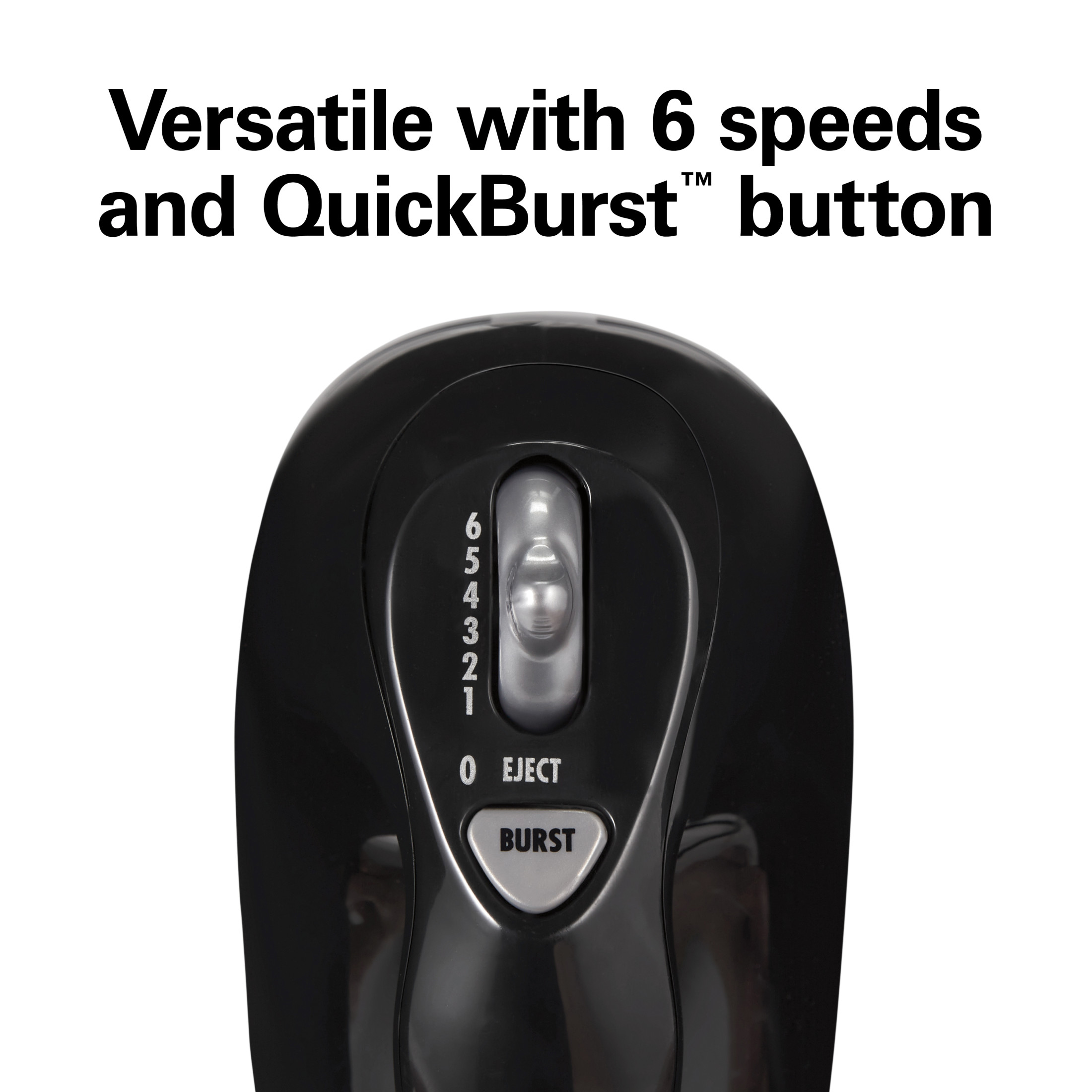 Hamilton Beach 6-Speed Electric Hand Mixer with QuickBurst, Black photo 3