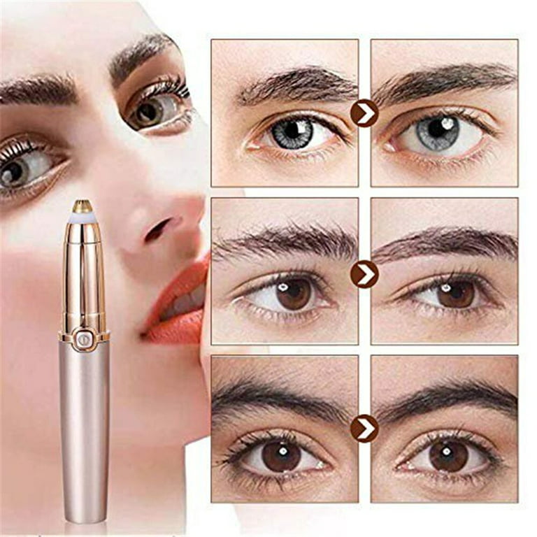 Bunke af ustabil varsel 2 in 1 Eyebrow Hair Trimmer, 2023 Upgraded Electric Eyebrow Hair Remover  Painless with LED Light Precision Eyebrow Trimmer Portable Razor Facial  Hair Removal Tool for Men Women - Walmart.com