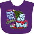 thumbnail image 3 of Inktastic I Wanna Hippopotamus for Christmas Cute Hippo Boys or Girls Baby Bib, 3 of 4