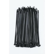 (3 pack) Hyper Tough 8 inch 75lb Cable Ties UV Resistant Black 50 Count