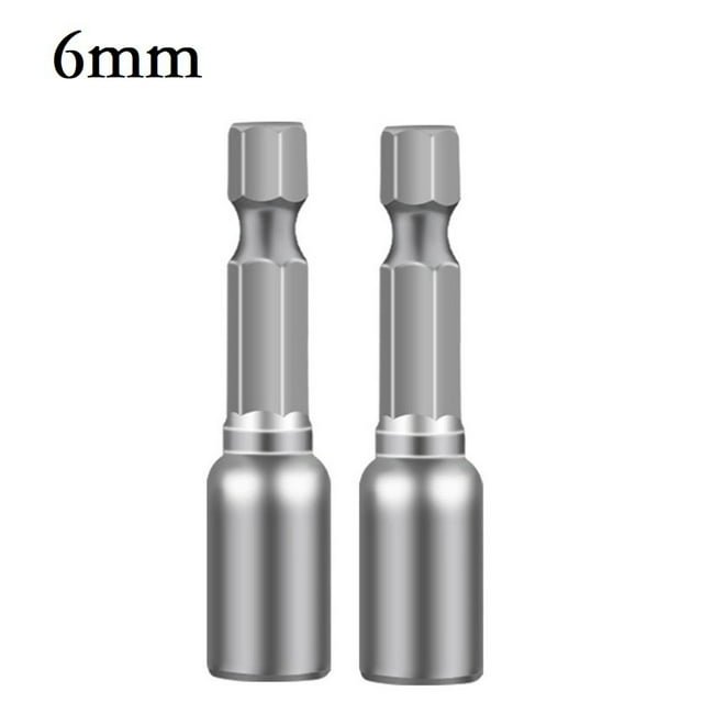 Bgsha 2 Pcs 6-13mm Écrou Magnétique Tournevis 1/4 Po Hexagone Perceuse Électrique