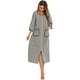 thumbnail image 4 of Sonducket Reemplazo de de noche de poliéster para mujer, cárdigan transpirable con cremallera de cuello redondo, de oficina para el Vestidos Gris S, 4 of 6