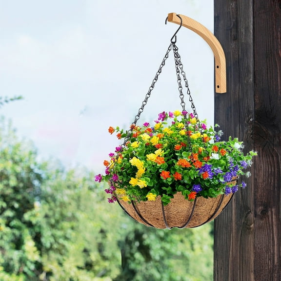 Solid Wood Multi Purpose Wall Hook Organizer: Hanger For Coats Plants Pots Herbs Towels & Décor Natural Wooden Mount Hook