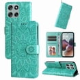 thumbnail image 1 of Funda tipo cartera GANGXUN para Motorola Moto G56 , diseño girasol, cuero PU, soporte, cierre magnético, tarjetero, 1 of 5