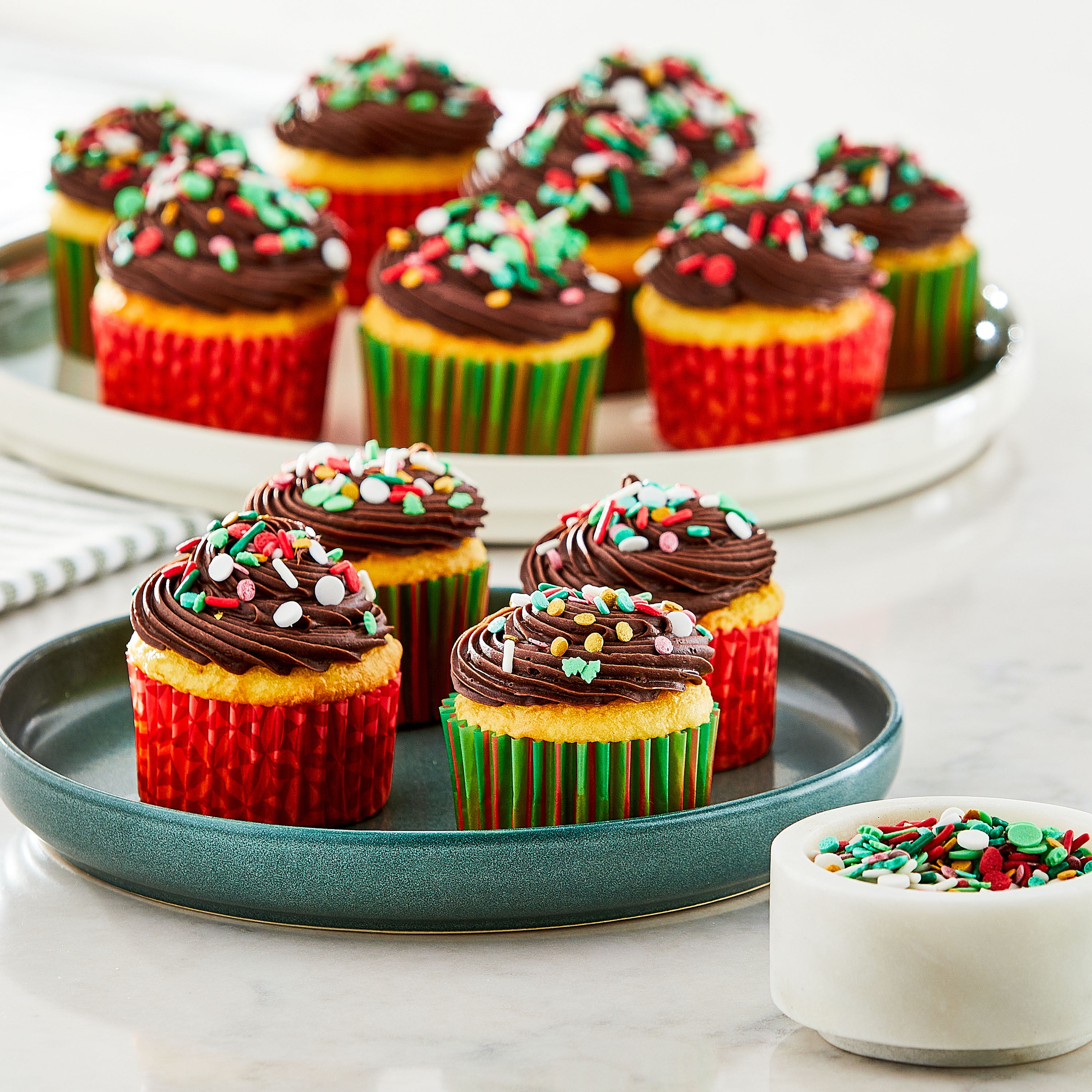 Great Value Christmas Tree Red & Green Dessert Sprinkles, 2.82 oz