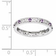 thumbnail image 5 of Amethyst Sterling Silver Ring, 5 of 6