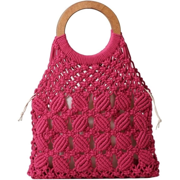 LinYooLi Knit Hobo Bags Women Retro Straw Beach Bag Crossbody Purse Soft Shoulder Bag Cute Satchels Tote Handbags Summer Bag