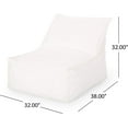 thumbnail image 2 of Bean Bag Chair,Comfy Lounge Chair with Back Support, Memory Foam Filled Sofa Leisure Chair with Water Resistant & Washable Cover for Outdoor, Bedroom, Living Room Floor Sofa for Men, Women,Khaki, 2 of 17