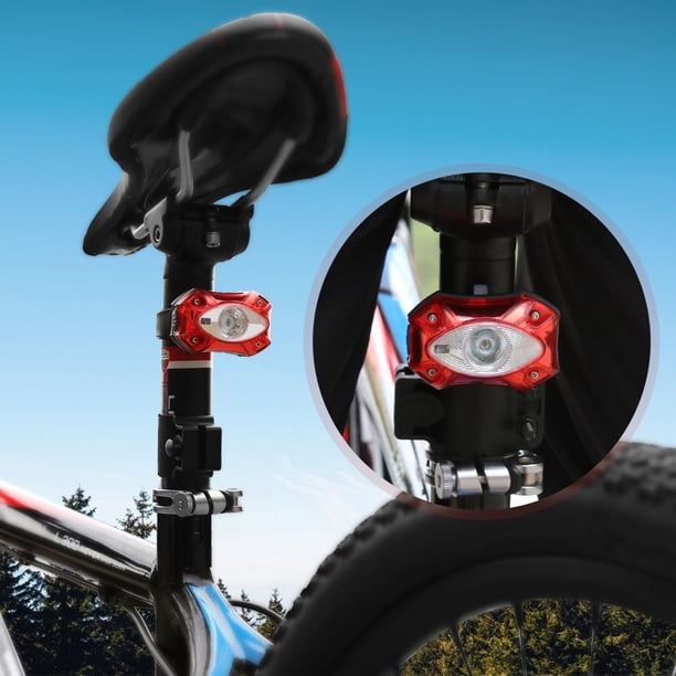 100LM USB recargable MTB bicicleta luz trasera impermeable lámpara de advertencia de tija de sillín Ndcxsfigh Accesorios para bicicletas